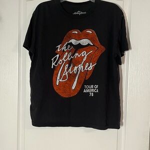 The Rolling Stones Black Cotton Tee